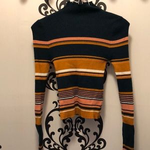 Forever 21 stripped turtleneck sweater